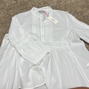 Vineyard Vines Pintuck Ladderlace Blouse
